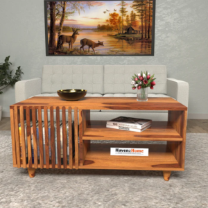 havenzhome handcrafted wooden coffee table | solid wood center table for home decor (copy)