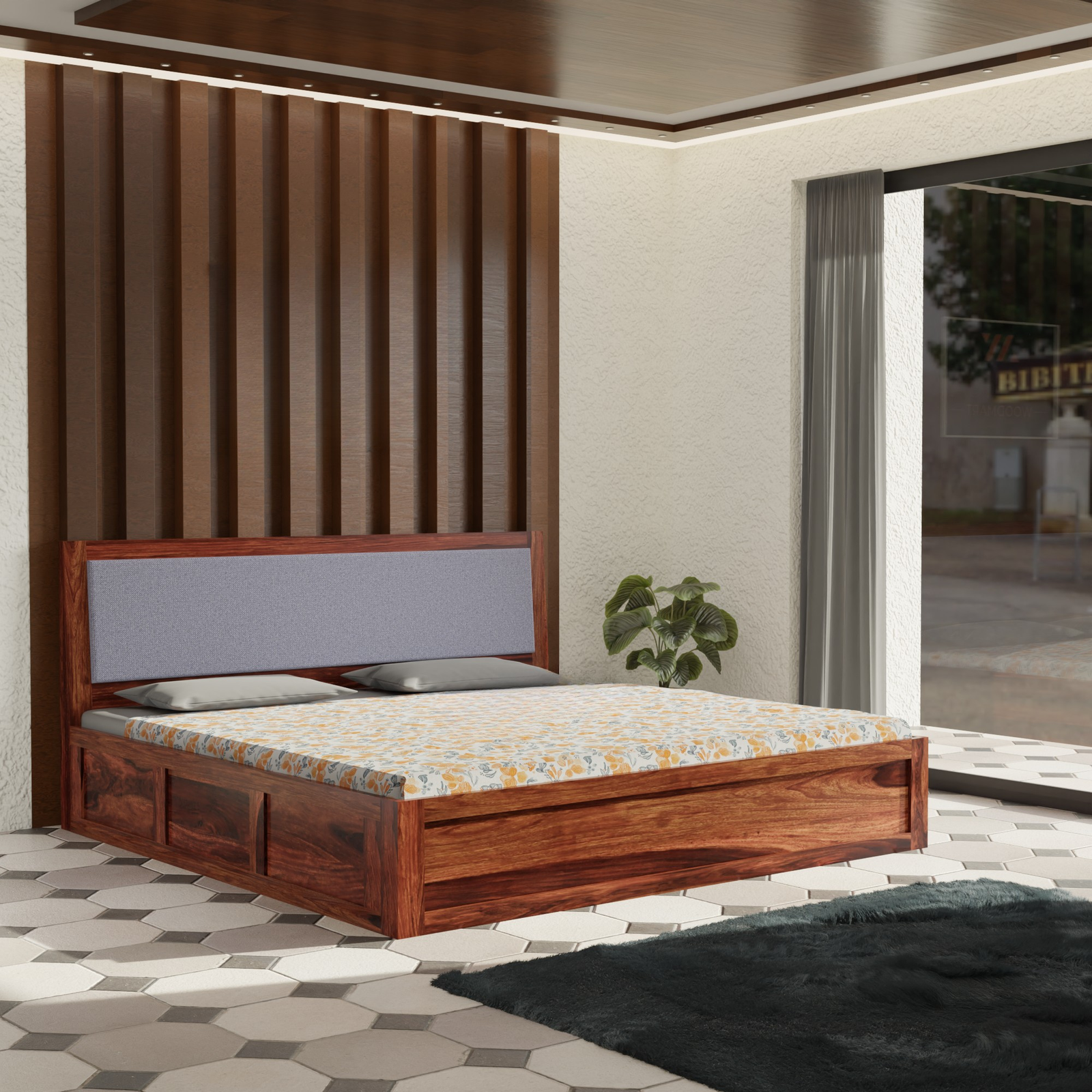 havenzhome solid sheesham wood king size storage bed | modern wooden bed with spacious storage havenzhome solid sheesham wood king size storage bed | modern wooden bed with spacious storage