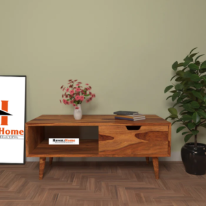 havenzhome modern solid wood coffee, center table for living room