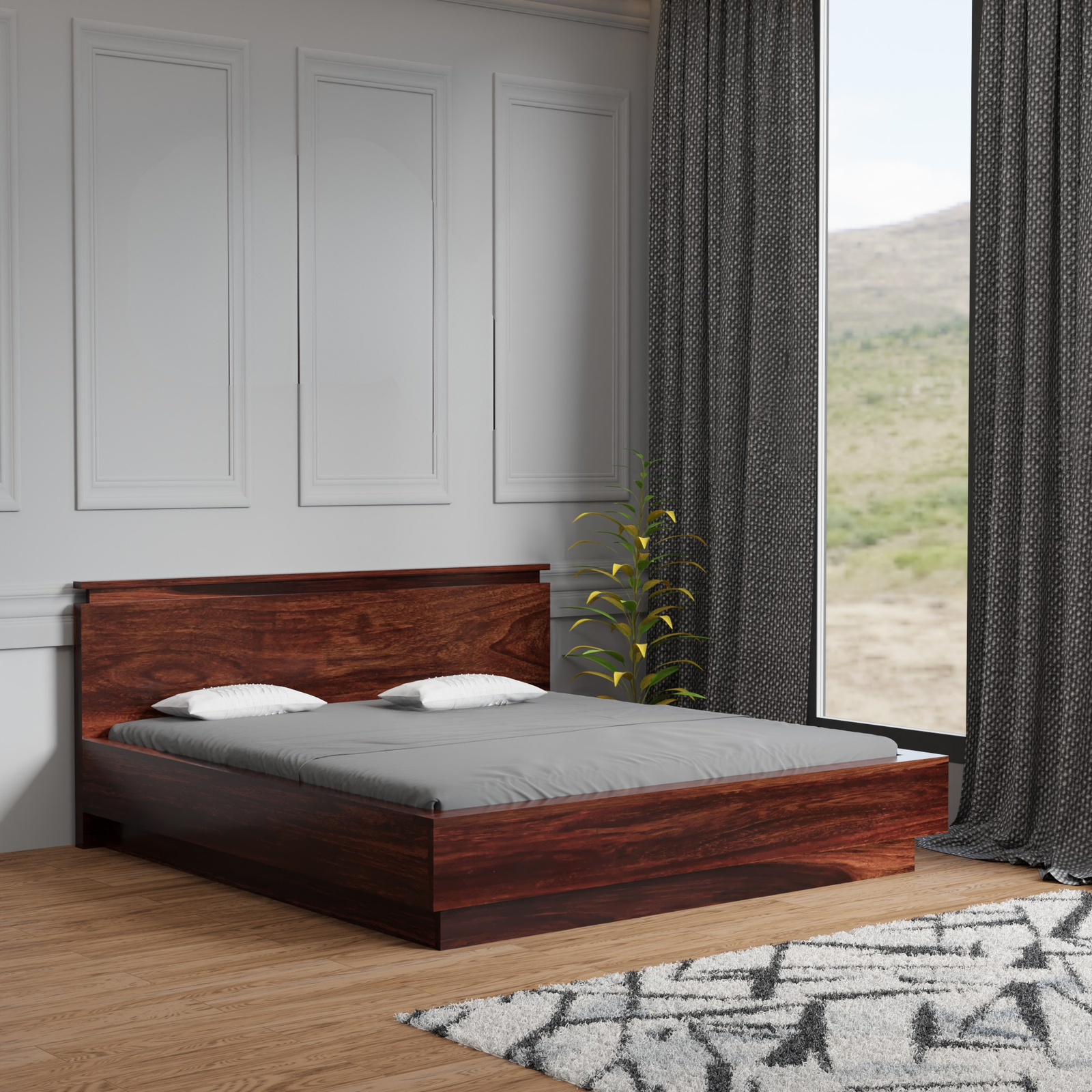 havenzhome solid sheesham wood king size storage bed | modern wooden bed with spacious storage havenzhome solid sheesham wood king size storage bed | modern wooden bed with spacious storage