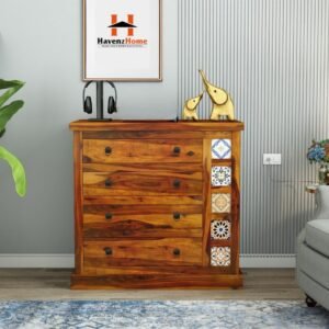 havenzhome contemporary wooden chest of drawers | spacious 3 drawer organizer (copy)