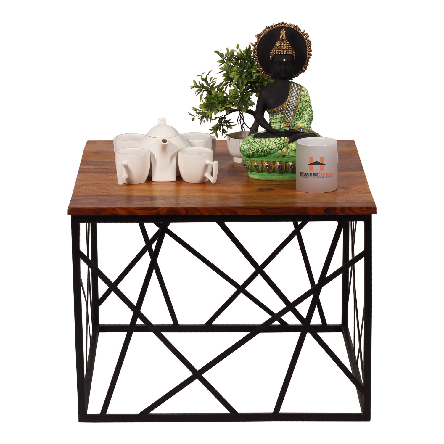 havenzhome industrial style wooden & iron nesting tables havenzhome industrial style wooden & iron nesting tables