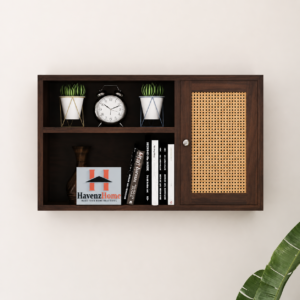havenzhome modern wooden display shelf for living room (copy)