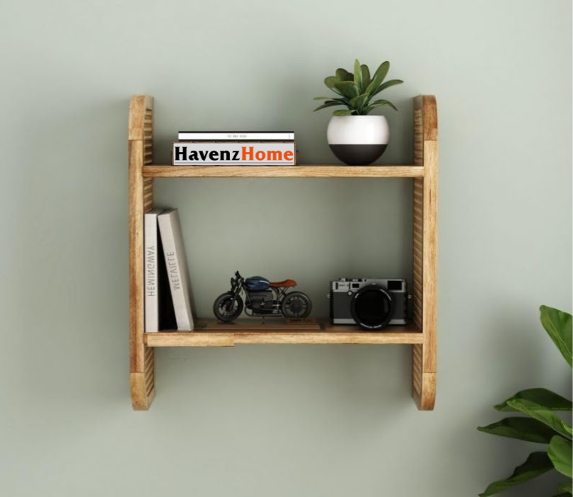 HavenzHome Contemporary Wooden Wall Shelf for Home
