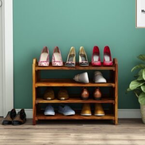 havenzhome modern wooden shoe organizer