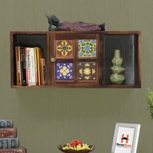 havenzhome wooden wall shelves, display unit, book storage rack