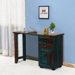 havenzhome flora solid sheesham wood computer table with chair (copy)